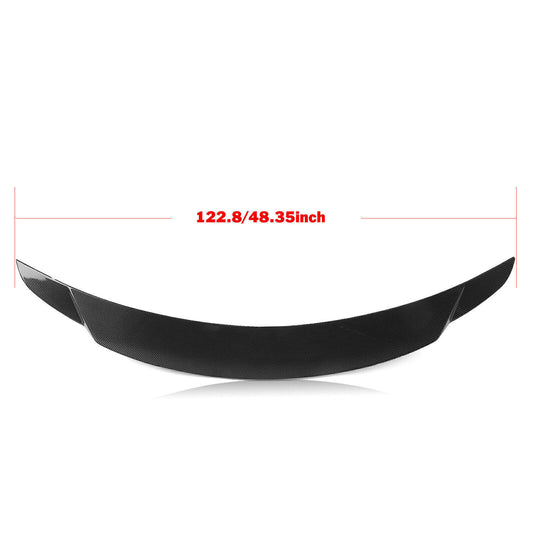 Carbon Fiber Look Rear Trunk Spoiler Lip fits 2008-2013 INFINITI G37 Q60 2DOOR