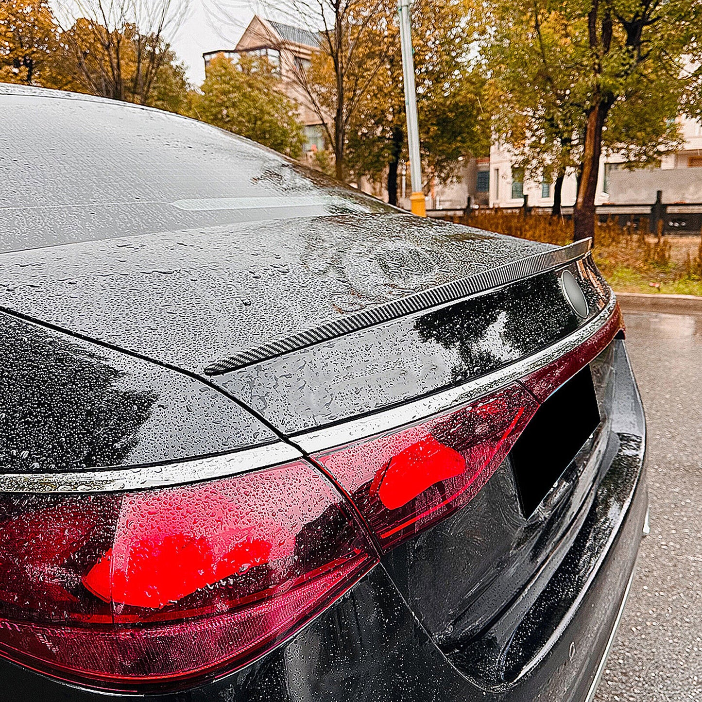 Carbon Look Rear Spoiler Wing Lip fits Mercedes Benz W214 E260 E300 2024