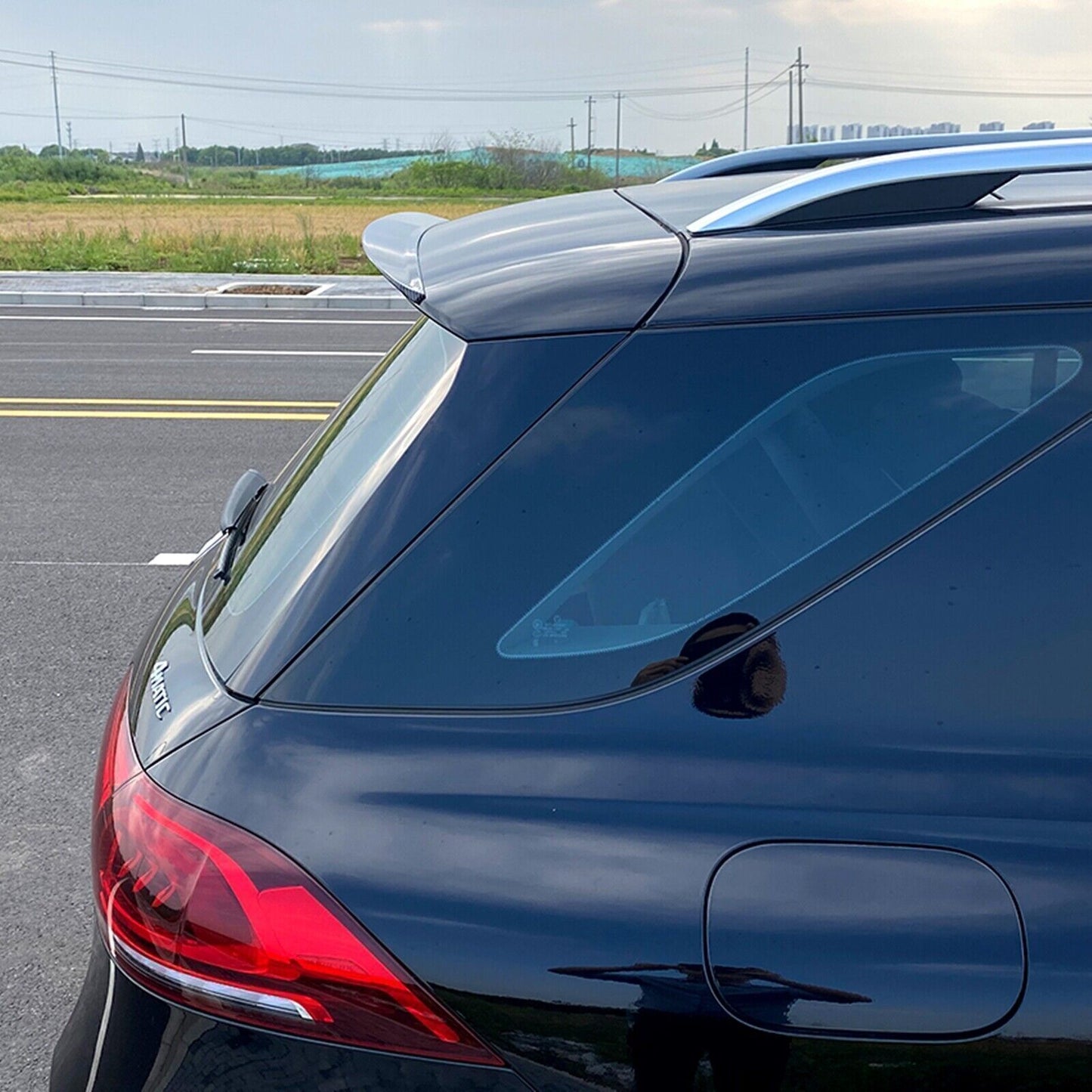 Gloss Black Rear Trunk Spoiler Lip fits Benz GLE Class W167 GLE450 GLE53 2020-23