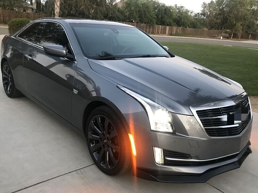 Front Bumper Lip Spoiler Splitter fits Cadillac ATS 2015-2018 Glossy Black