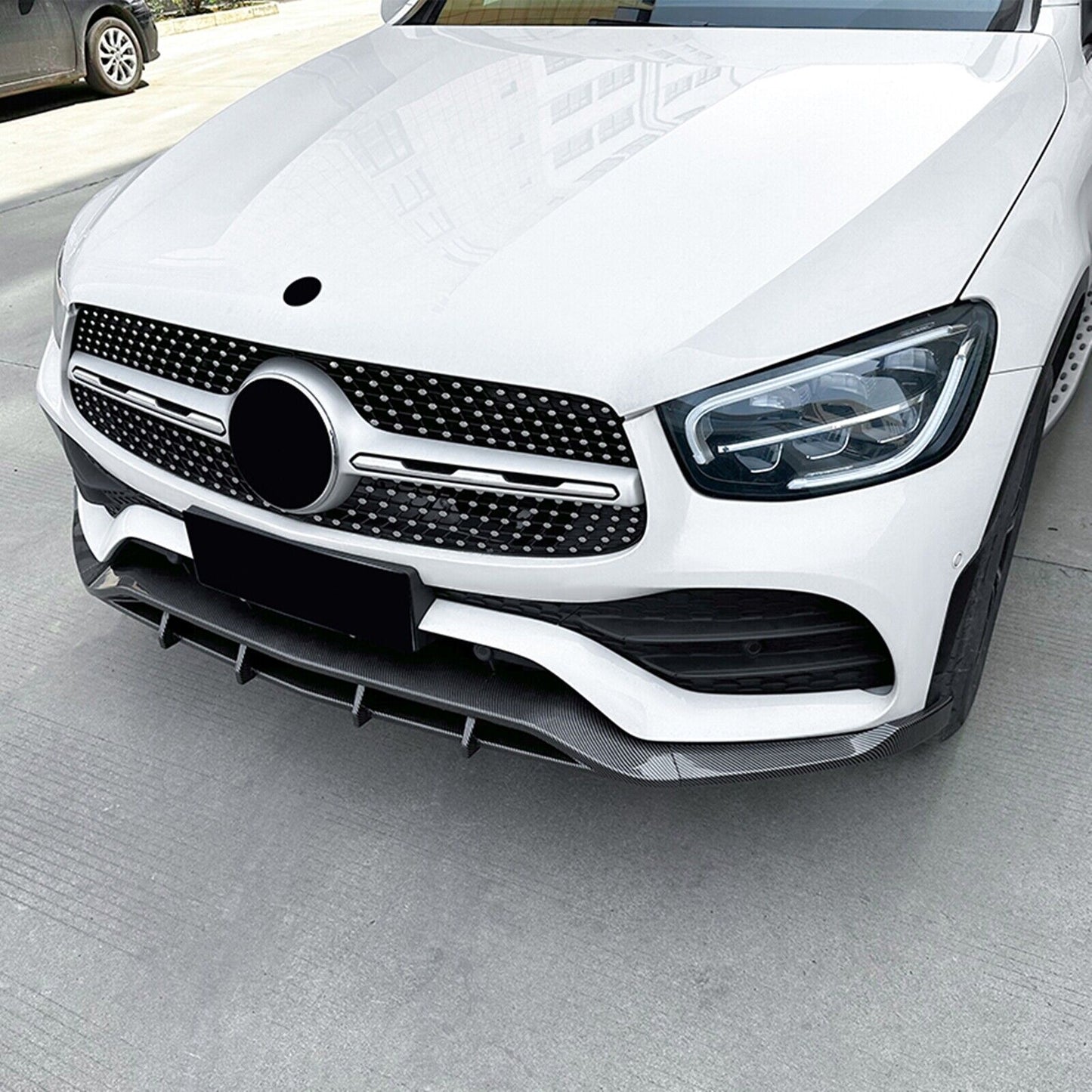 Front Bumper Spoiler Lip fits Mercedes Benz GLC Class X253 GLC200 260 2020-22 AMG