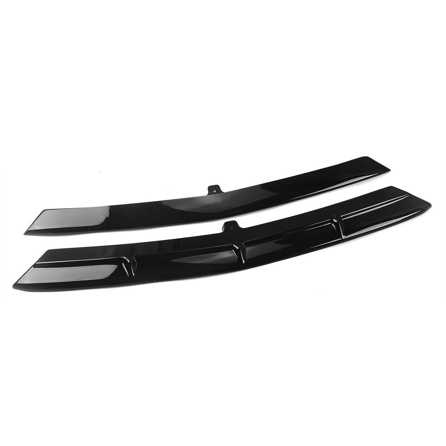 Front Bumper Spoiler Lip Side Cover Black fits Benz C Class W206 22-23 AKASAKA
