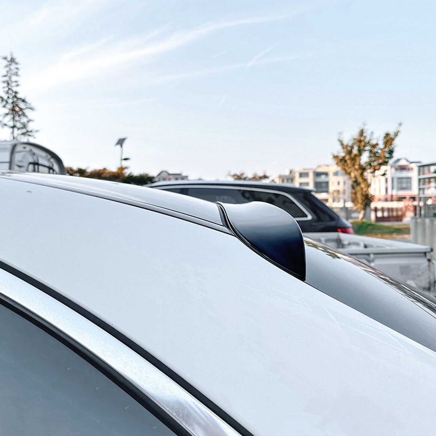 Gloss Black Rear Trunk Spoiler Lip Wing fits Benz C Class W205 15-21 C200 C260