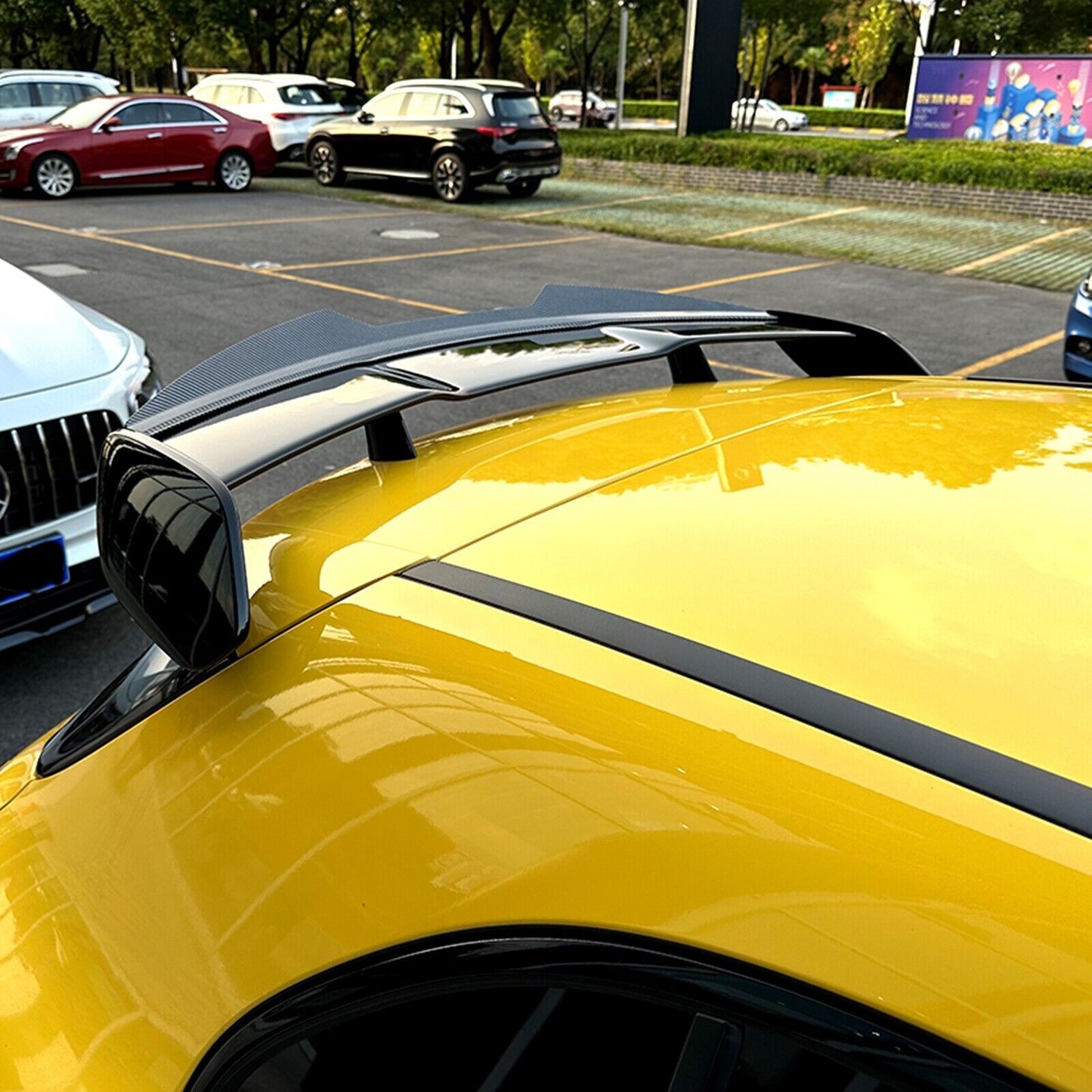 Rear Spoiler Lip Wing fits Benz W177 A35 A45 AMG 2019-2022 Carbon Fiber Look