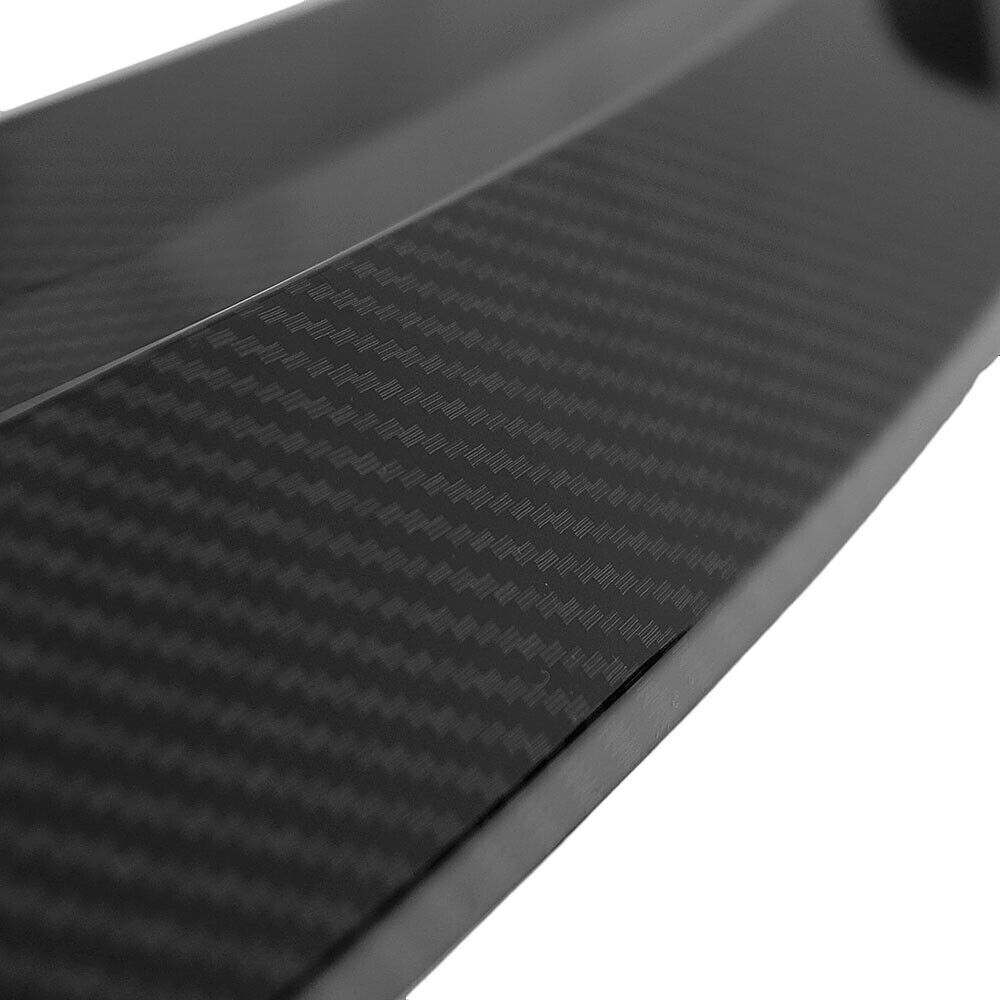 3pcs Carbon Fiber Look Front Bumper Spoiler Splitter fits Cadillac ATS 2015-2018