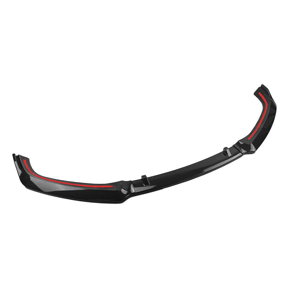 Carbon Fiber Look Front Bumper Spoiler Lip fits 2017-2019 Audi A4 B9 S4 Sedan