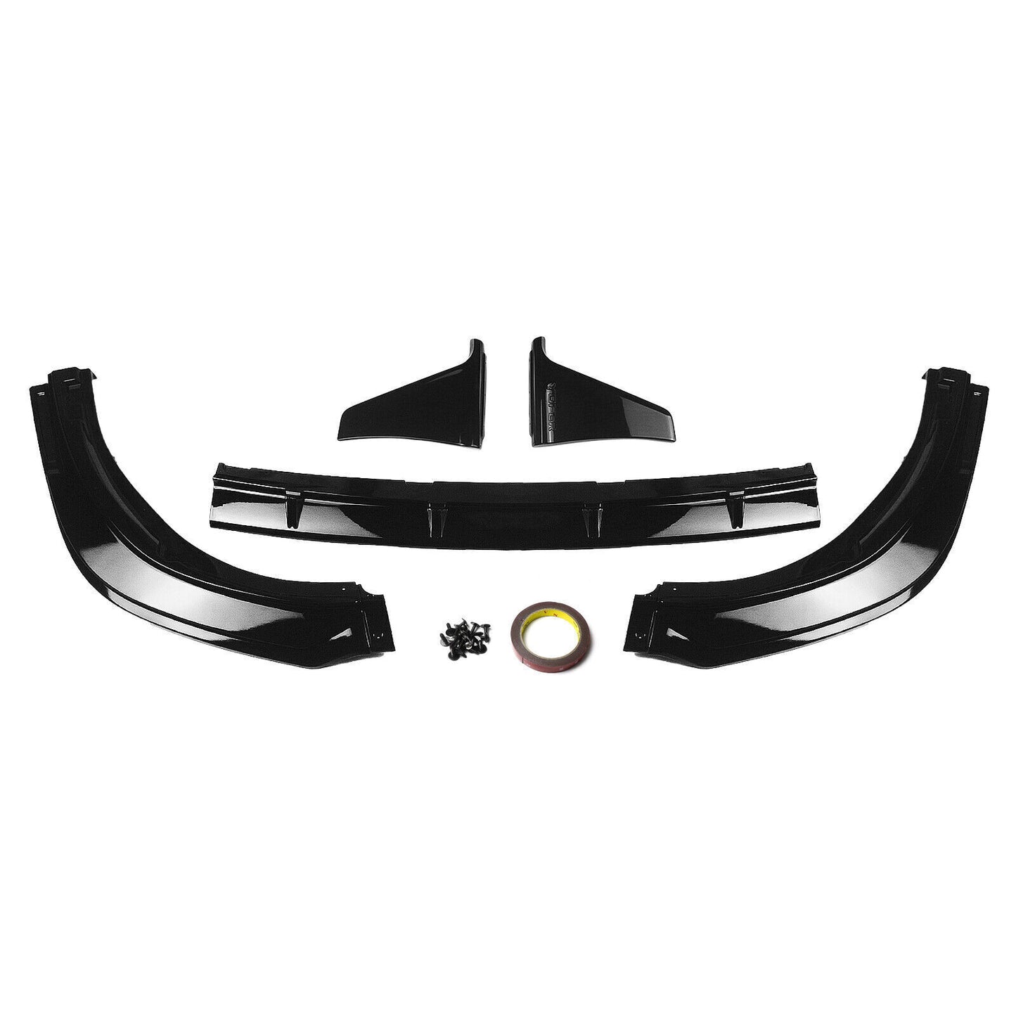 Gloss Black Front Bumper Spoiler Lip fits Toyota Camry SE XSE 2018-2024 Sport