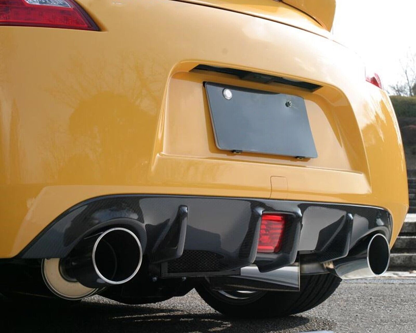 Carbon Fiber Rear Bumper Diffuser Lip fits Nissan 370z z34 2009-2020 Black