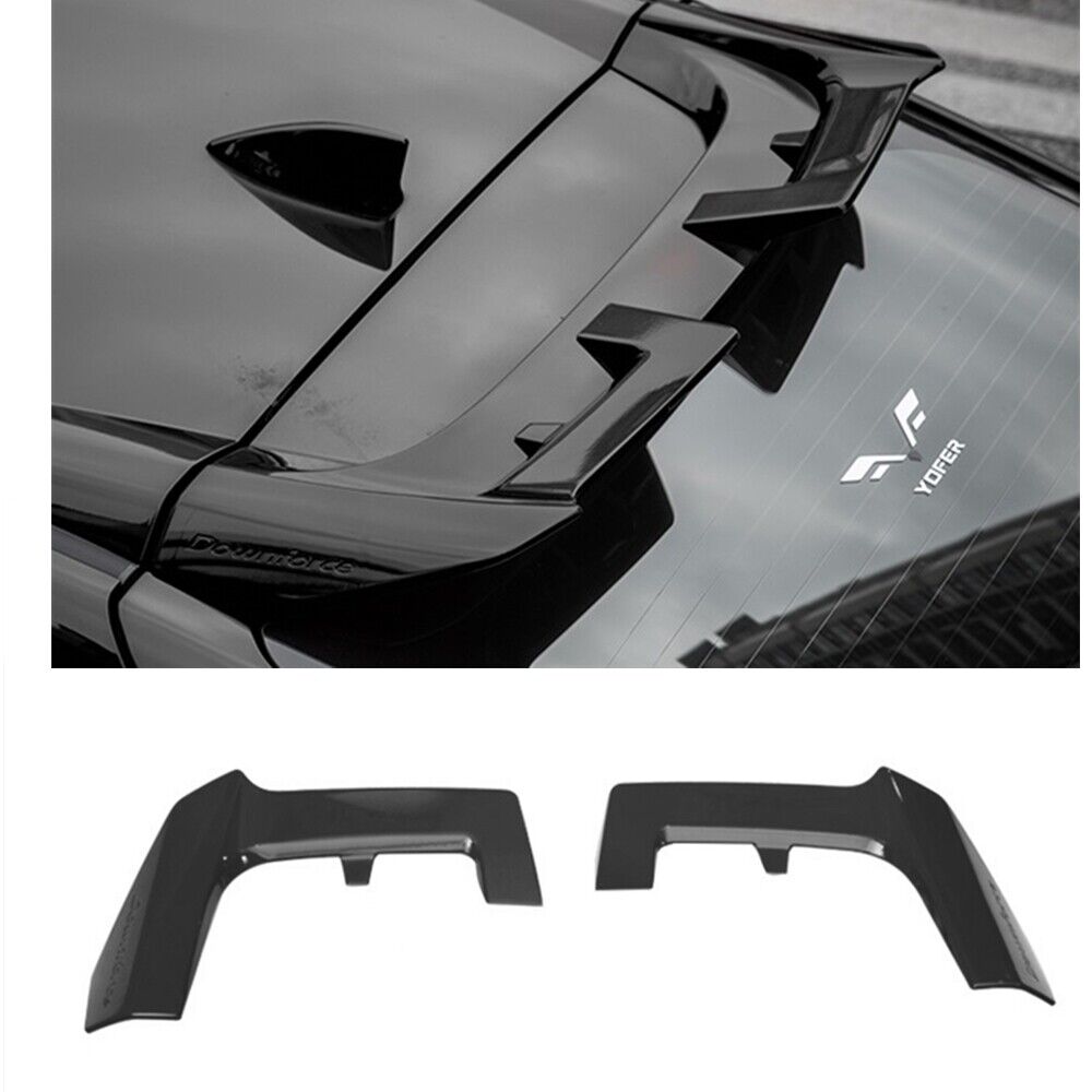 Black Rear Trunk Spoiler Wing Lip Roof Cover fits Honda Civic Hatchback 2020-2021