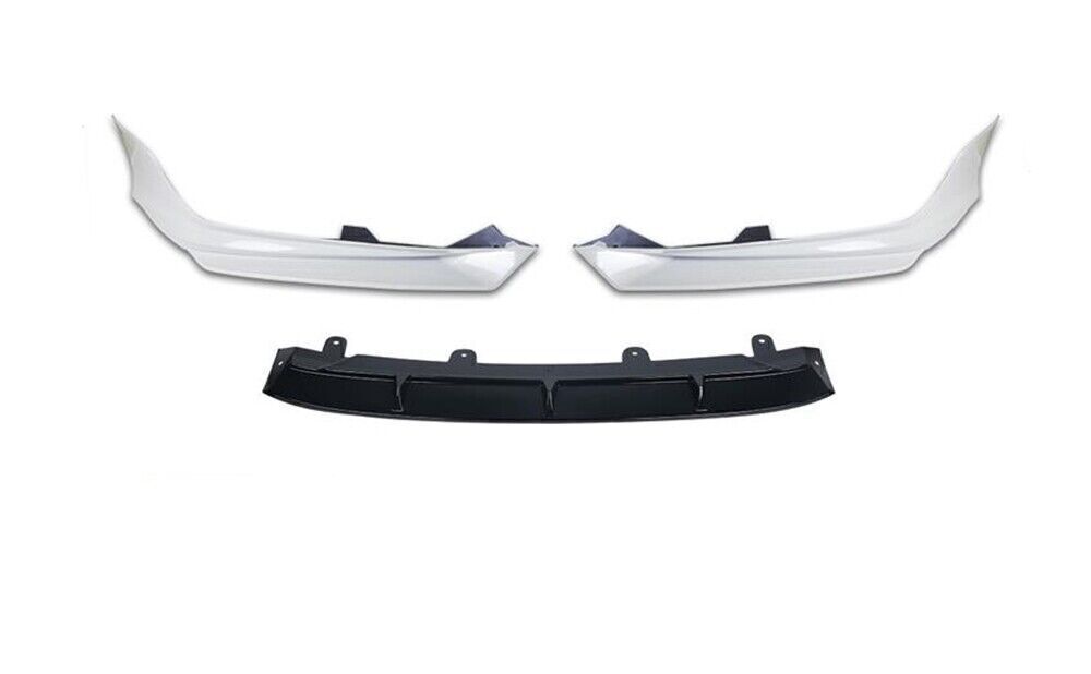 Front Spoiler Splitter Lip Kit fits 2018-2020 10th Gen Honda Accord White 3pcs
