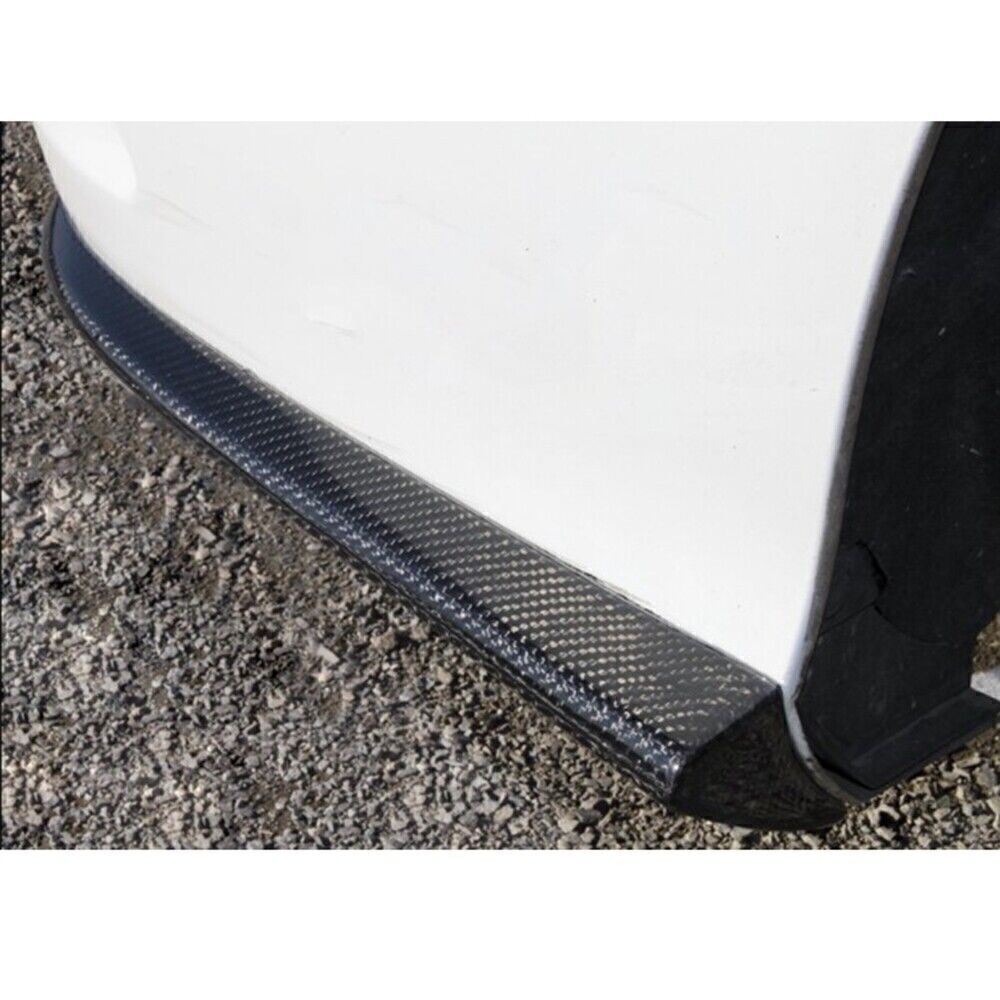 2x Real Carbon Fiber Rear Bumper Side Splitter fits Benz W205 AMG Sport 2015-2018