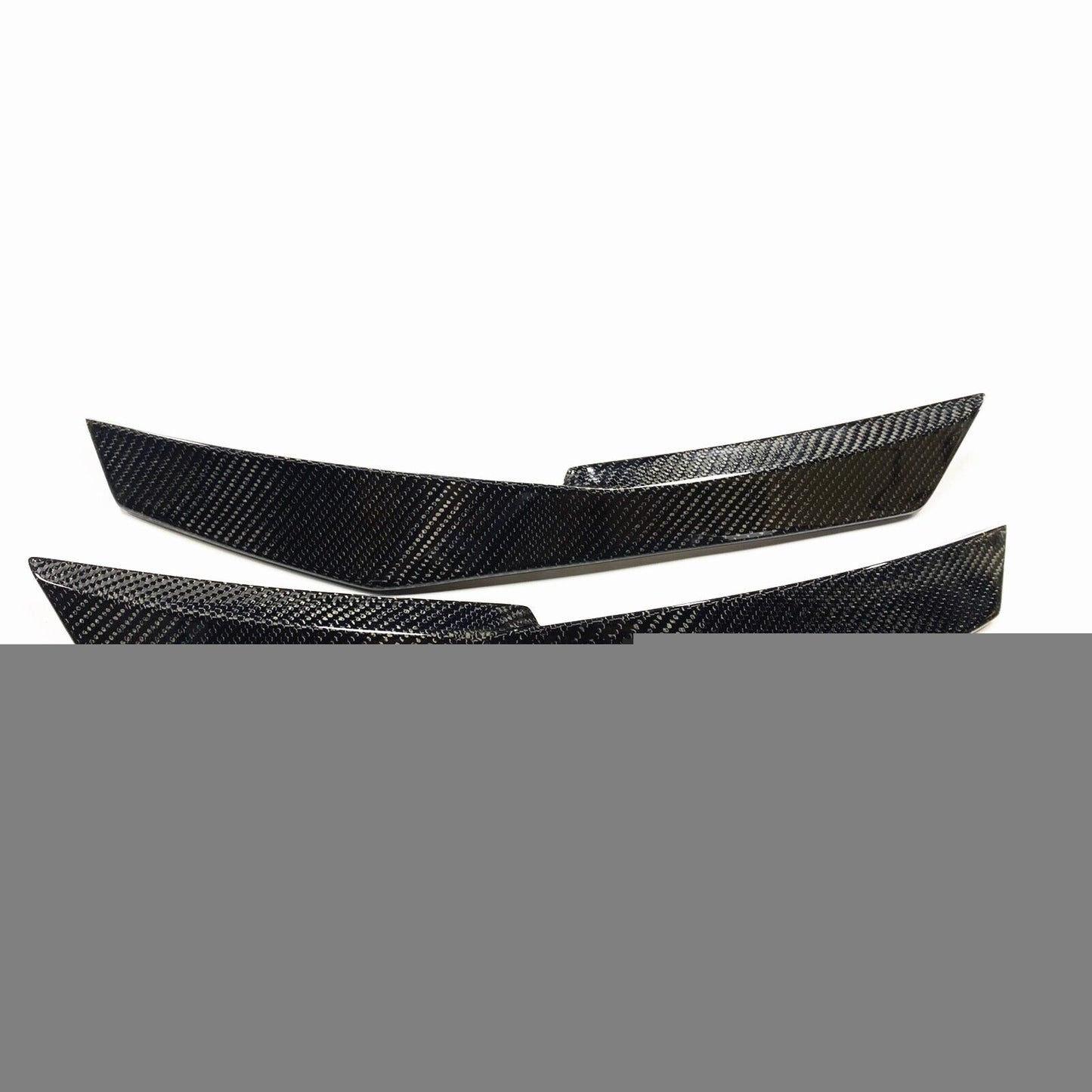 fits Audi R8 2 Door 2016-2020 Front Bumper Side Splitter Fin Trim Carbon Fiber
