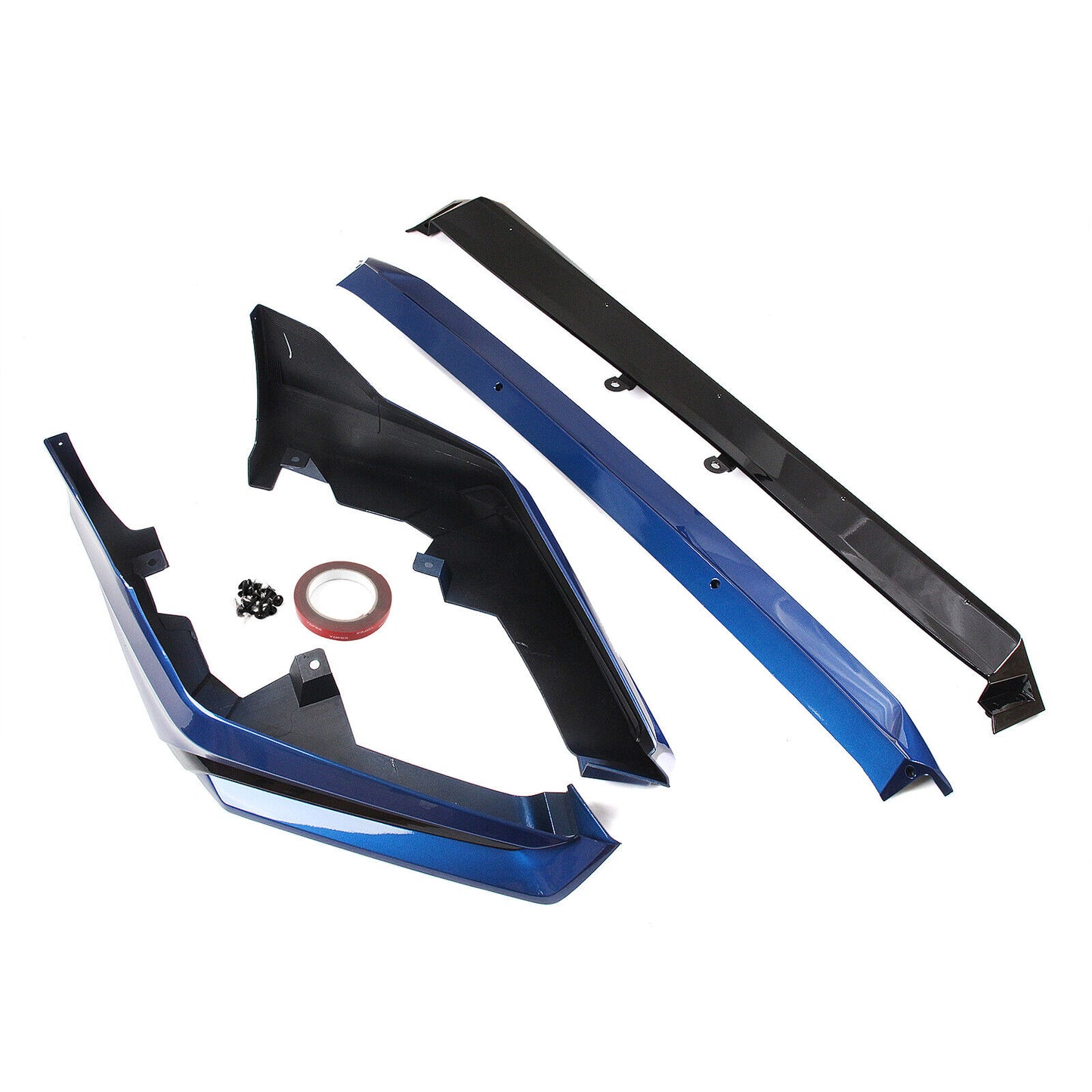 4pcs Front Bumper Spoiler Lip fits Honda Civic 11th 2022-2024 Black Blue