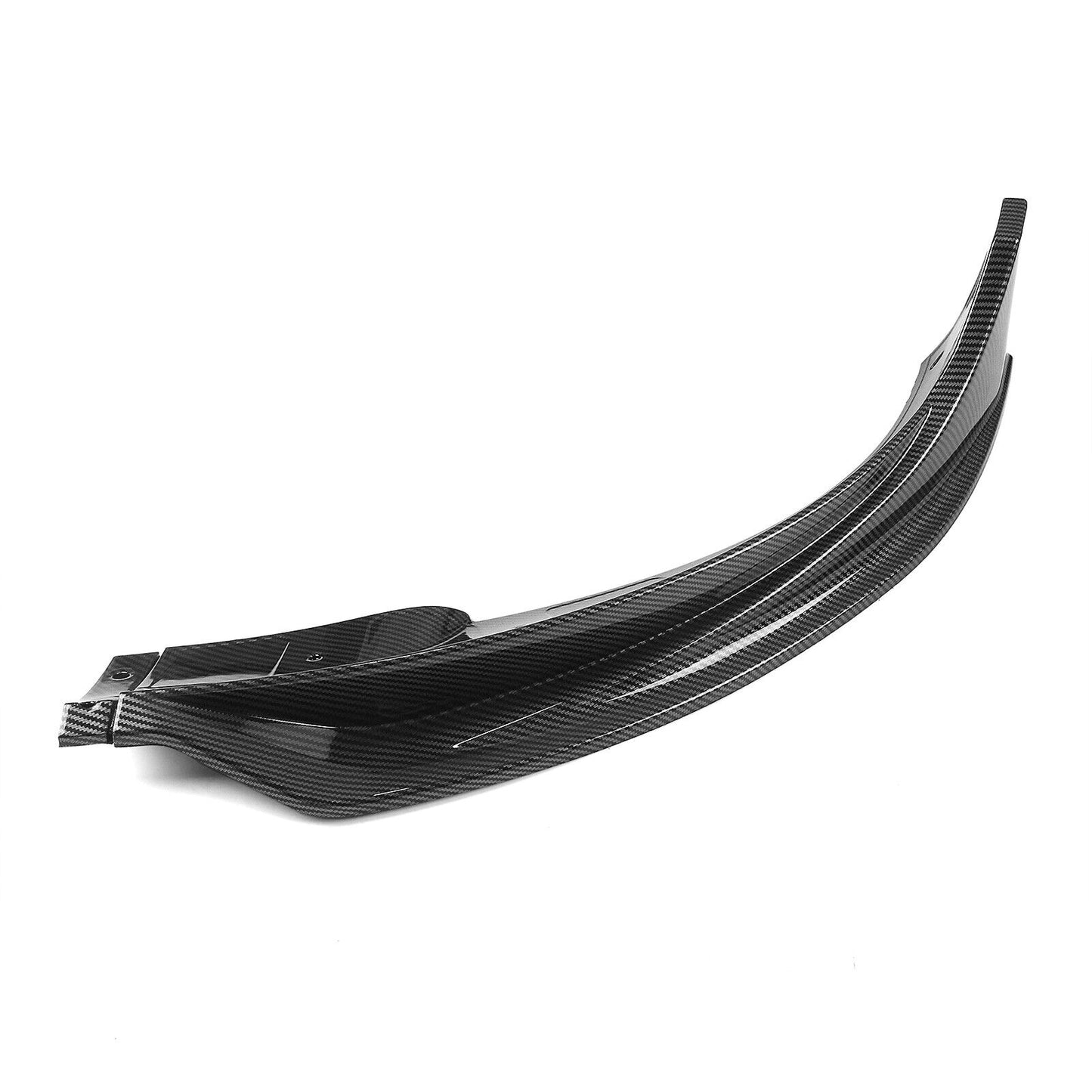 Carbon Fiber Style Front Bumper Spoiler Splitter Lip fits Tesla Model Y 2020-2023