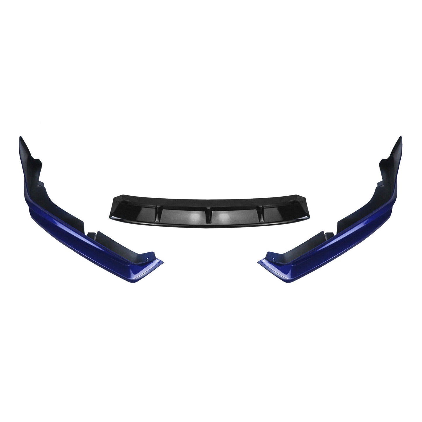 fits Honda Accord YOFER 2021-2022 Black Front Spoiler +Side Splitter Cover Blue