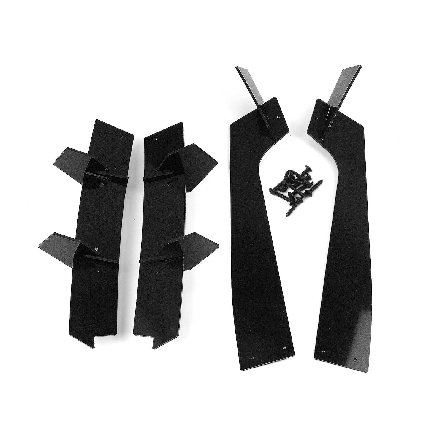 3855451BK Rear Bumper Diffuser Lip Valance Apron fits fitsd Mustang 15-21 Black