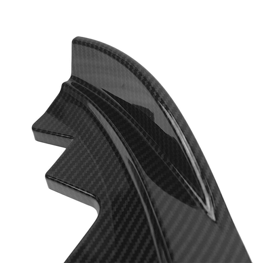 3pcs Carbon Fiber Look Front Bumper Spoiler Splitter fits Cadillac ATS 2015-2018