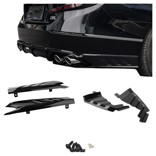 Rear Bumper Side Cover Trim Kit Black fits Honda Accord 10th 2018-2020