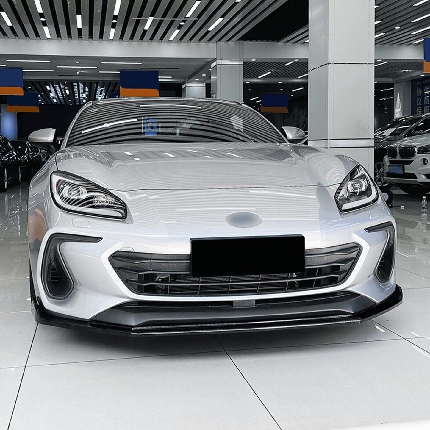 Gloss Black Front Bumper Spoiler Lip Kit fits Subaru BRZ 2022-2024 Bodykit