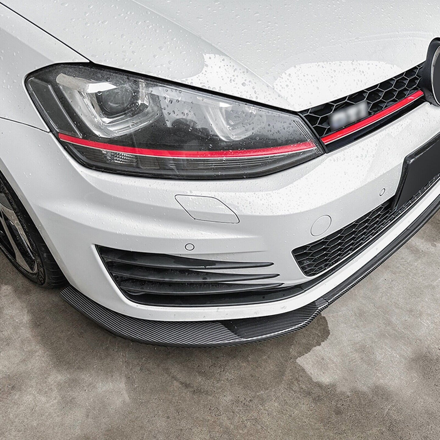 Carbon Fiber Look Front Spoiler Lip Kit fits VW GOLF 7 MK7 GTI Rline 2013-2016 14