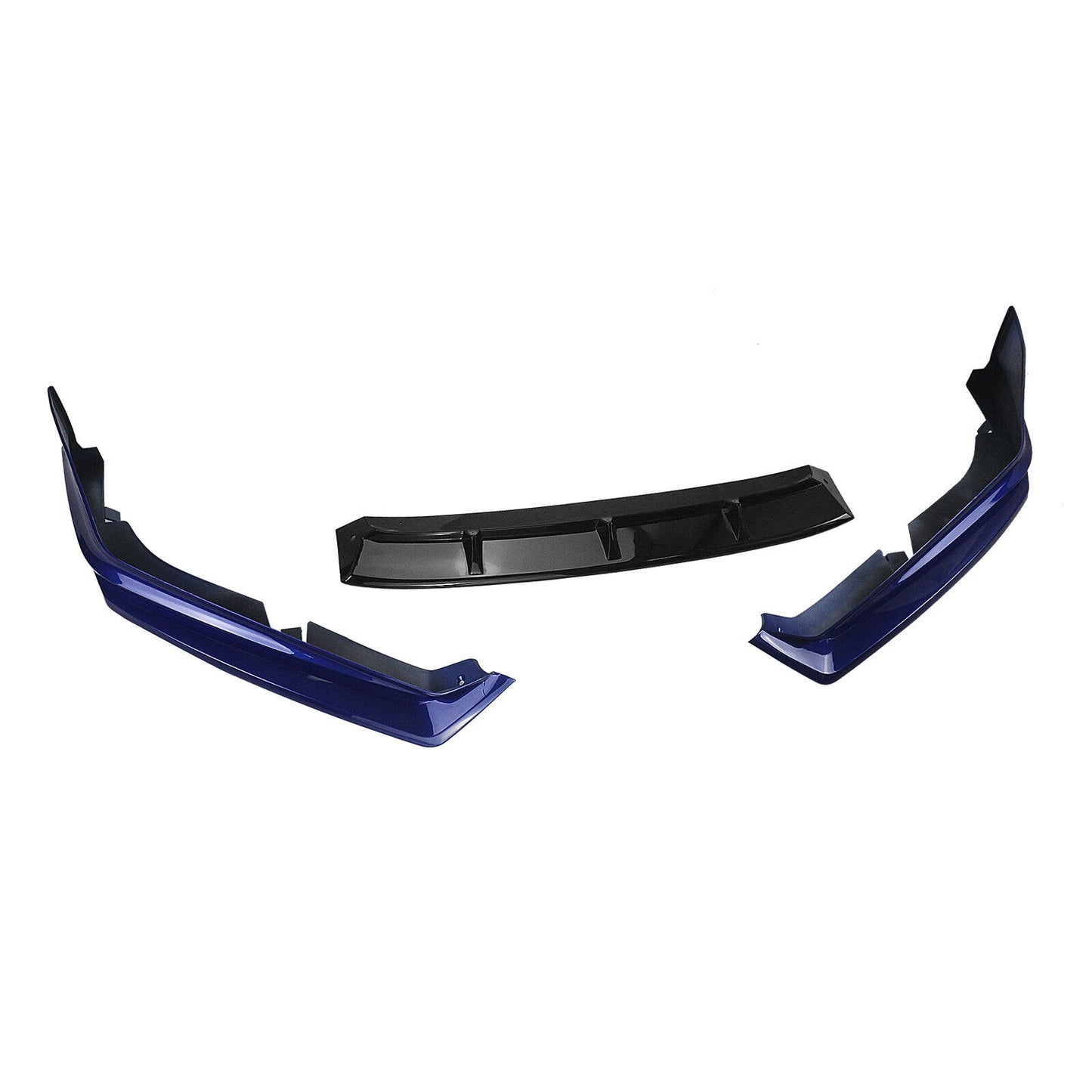 fits Honda Accord YOFER 2021-2022 Black Front Spoiler +Side Splitter Cover Blue