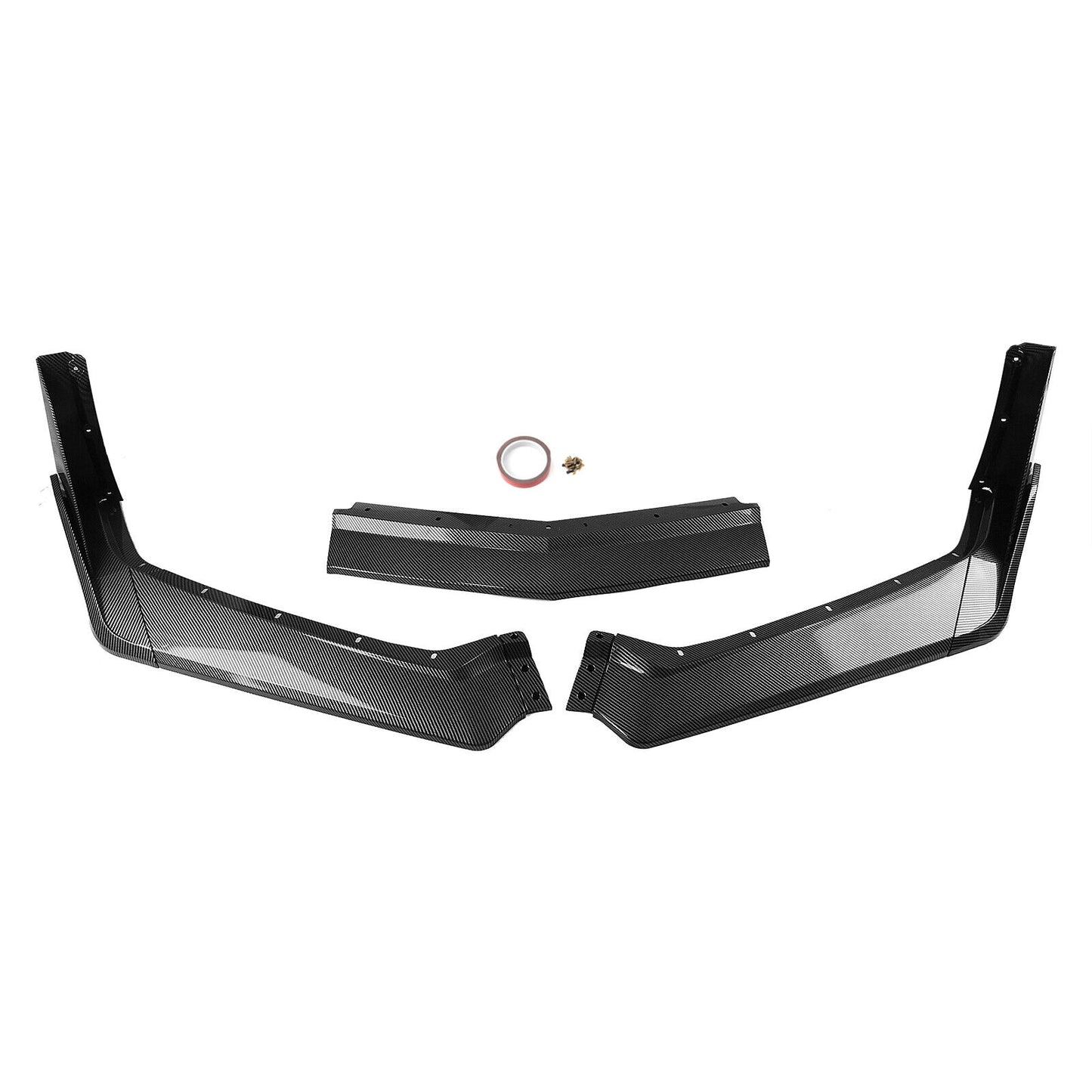 Carbon Fiber Look Front Bumper Spoiler Lip Splitter fits Chevy Corvette C8 20-24