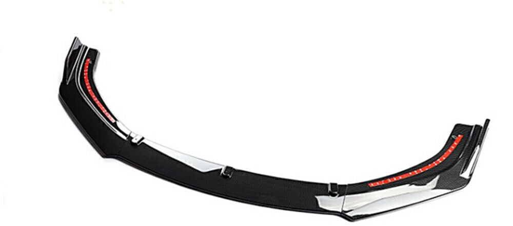 Carbon Fiber Look Front Bumper Spoiler Lip fits Honda Civic 10th 4Door 2016-2020