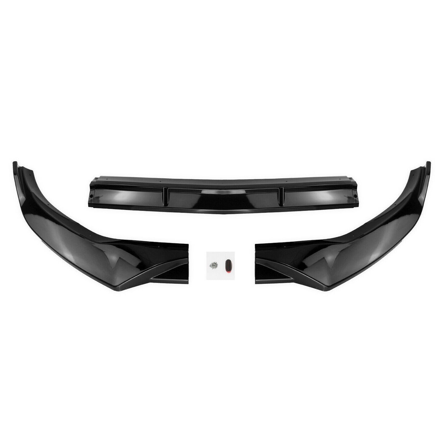 fits Benz C-Class W205 2019-2020 Front Bumper Spoiler Splitter Lip Gloss Black