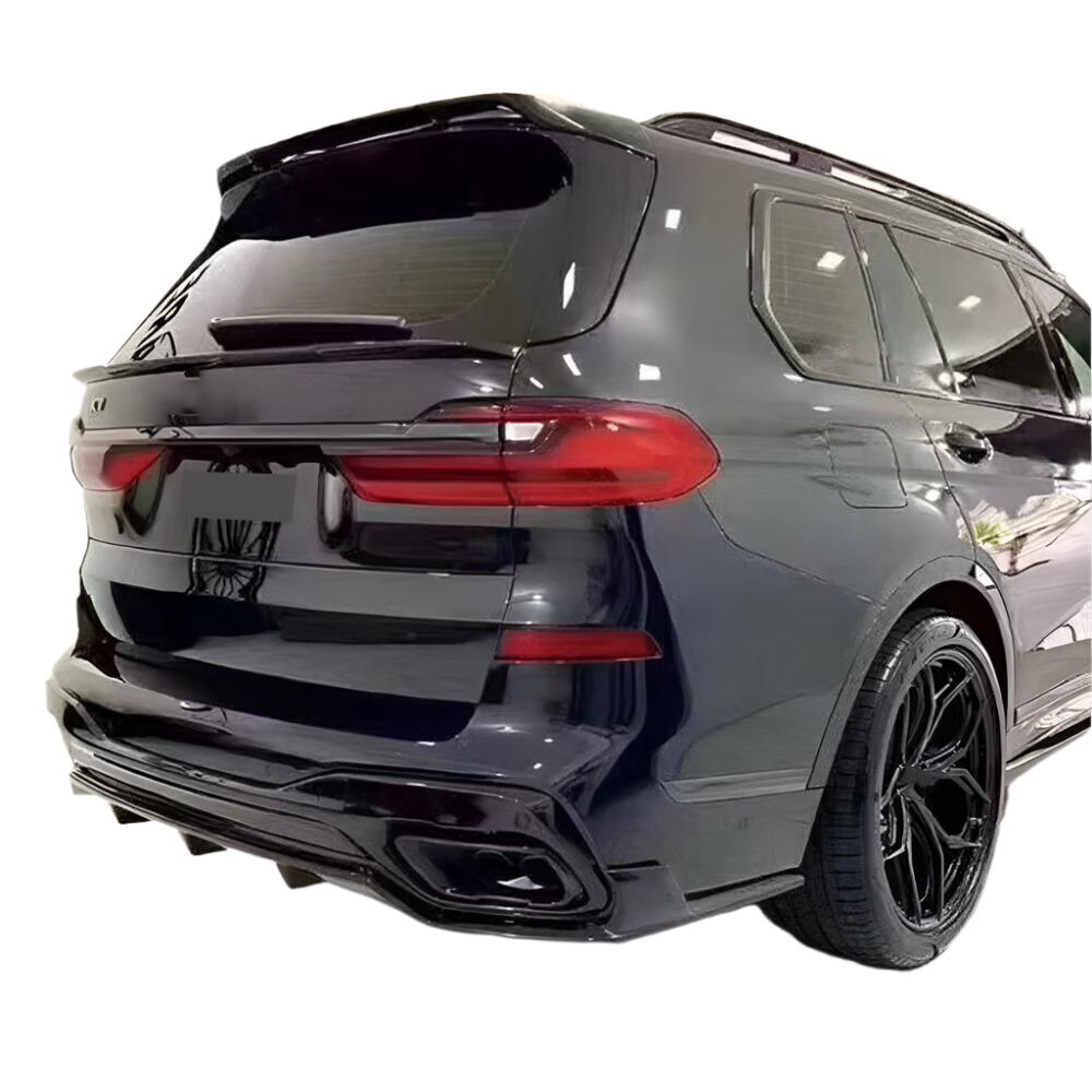 3pcs Carbon Black Rear Front Bumper Spoiler fits BMW G07 X7 M-Sport 2019-2022 NEW
