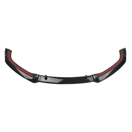 Carbon Fiber Look Front Bumper Spoiler Lip fits 2017-2019 Audi A4 B9 S4 Sedan