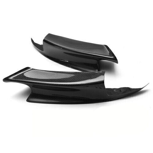 Front Bumper Side Spoiler Cover Trim fits Mercedes-Benz Smart 15-19 Carbon Fiber