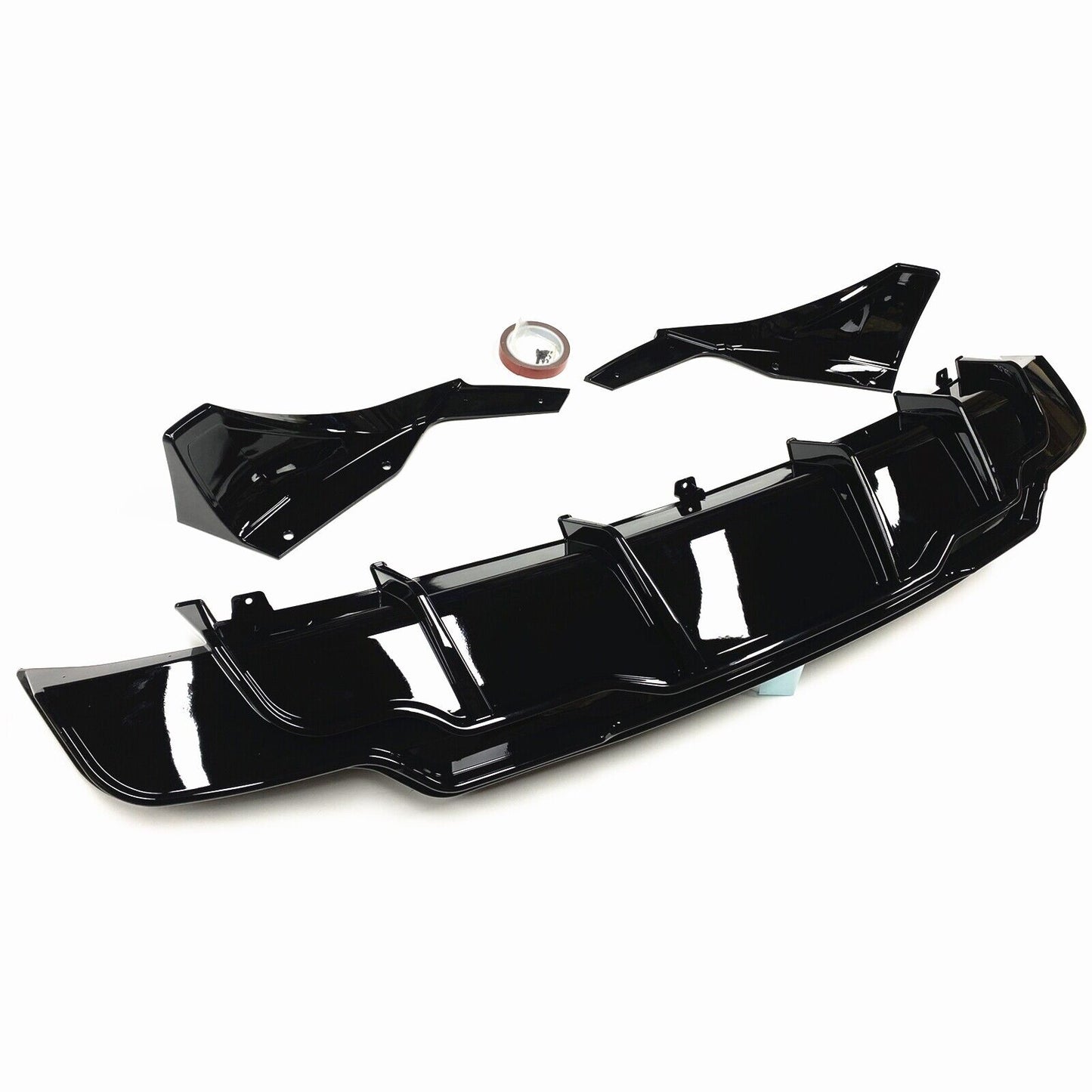 Black Rear Bumper Diffuser Lip Side Splitter Cover fits Tesla Model 3 2017-2023