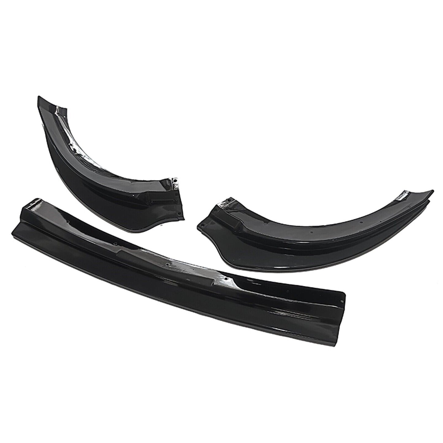 Gloss Black Front Spoiler Lip Splitter Kit fits Mercedes Benz Sprinter W907 19-24