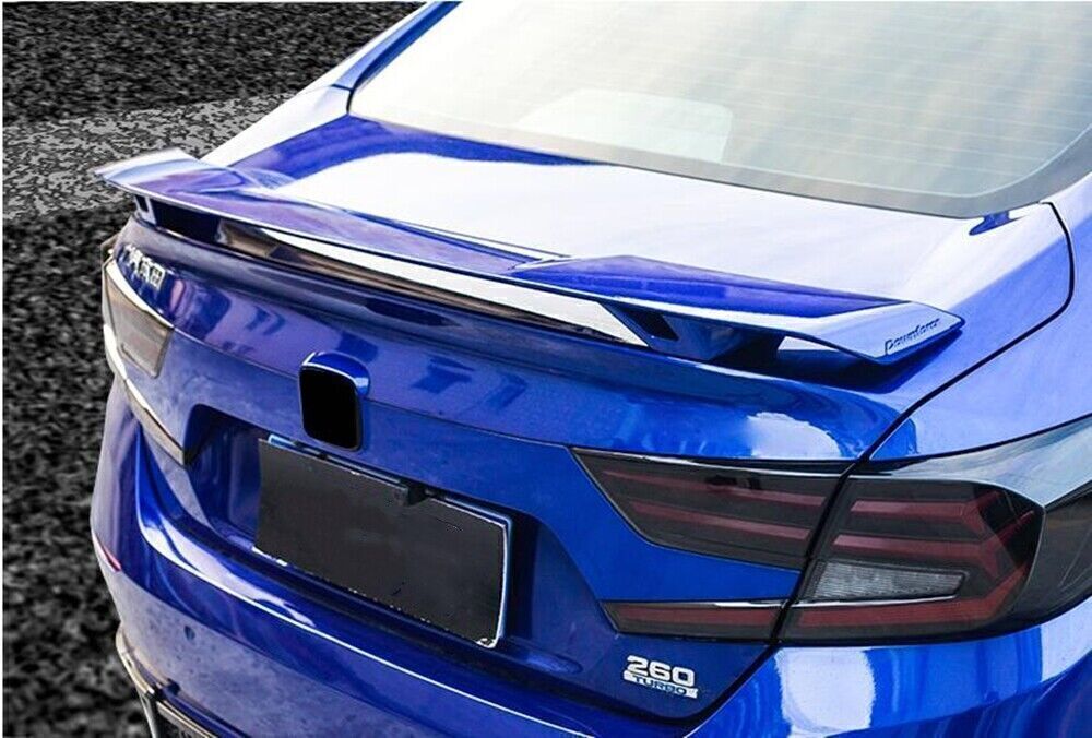 CB Look Rear Trunk Spoiler Wing Lip fits Honda Accord 10th 2018-2022 YOFER Blue