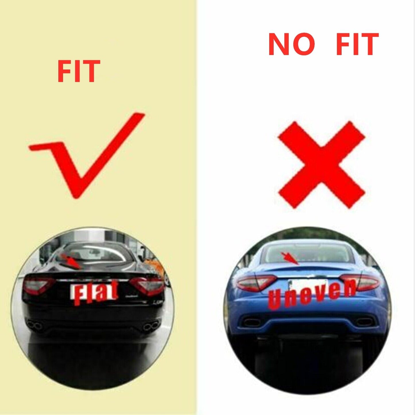 Carbon Fiber Rear Trunk Spoiler Lip fits Maserati Gran Turismo Coupe GT 2007-2015