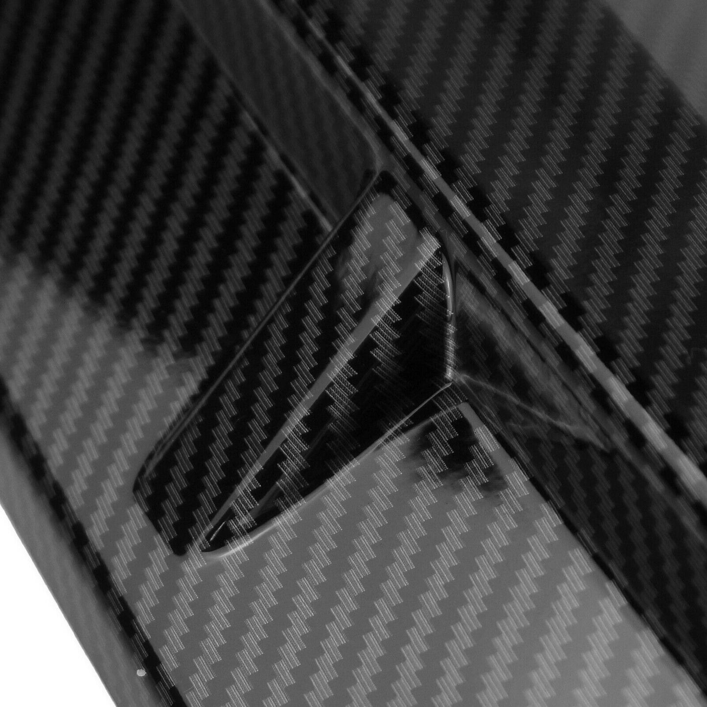 Black Front Bumper Spoile Lip fits Benz 2013 2014 2015 W212 E63 Carbon Fiber Look