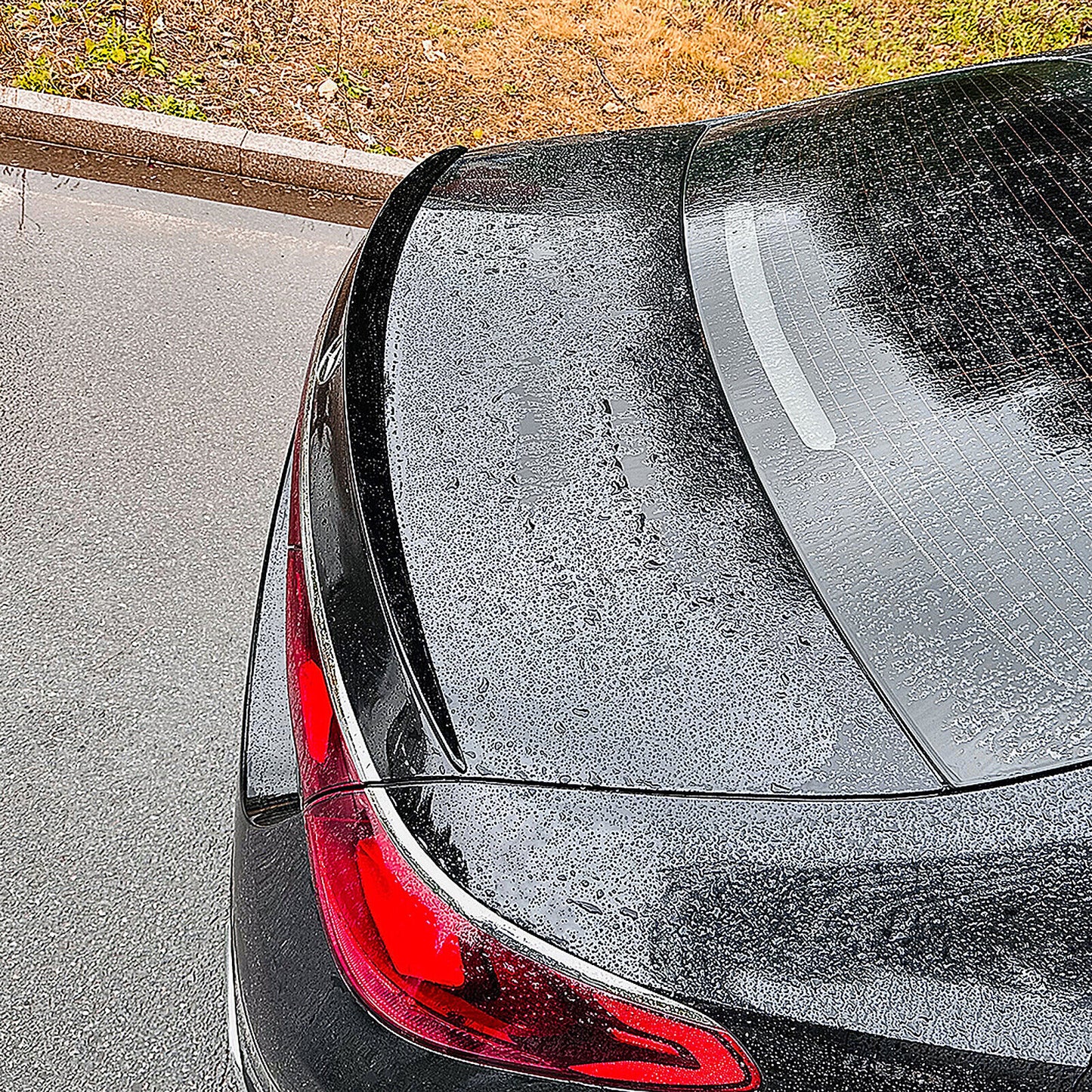 Gloss Black Rear Trunk Spoiler Lip Wing fits Mercedes Benz E Class W214 E260 2024