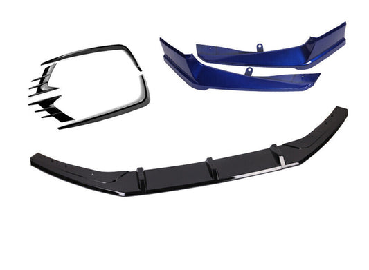 Front Bumper Spoiler Fog Light Trim Side Cover Blue fits Honda Accord 2018-up