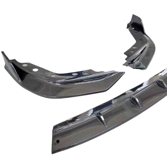 3pcs Black Front Bumper Spoiler Splitter Lip fits BMW 3 Series G20 2019-2020