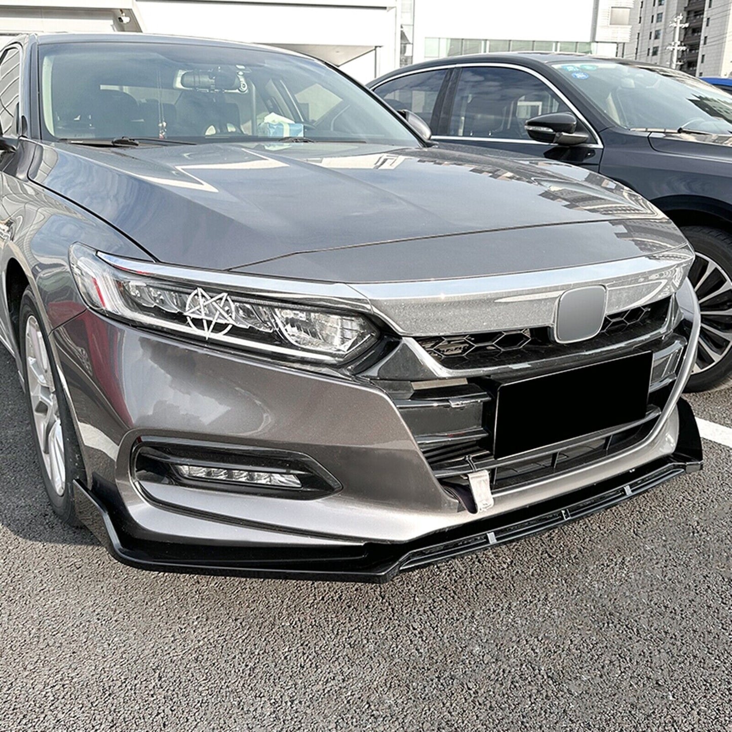 Vivid Black Front Lip Spoiler Splitter Body Kit fits Honda Accord 10th 2018-2021
