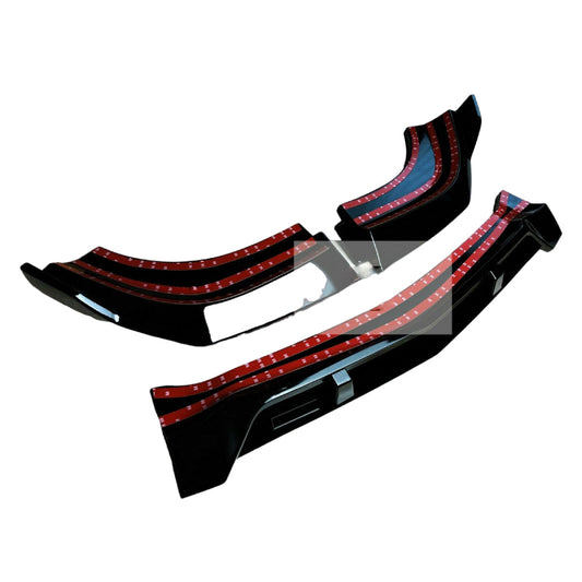 Fits Mercedes C Class C63 AMG Brabus Style W204 Gloss Black Front Splitter Lip 11-15