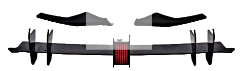 Fits VW Golf GTI MK8 Rear Blade Diffuser & Side Splitters With F1 Lamp Spoiler Kit