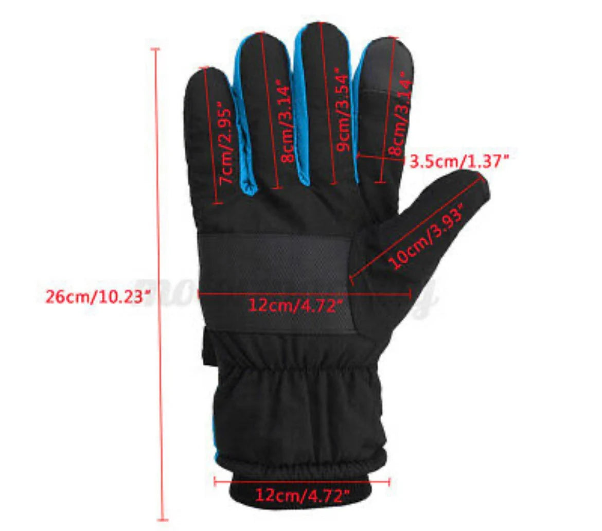 Electric USB Heated Gloves Rechargeable TouchScreen Waterproof Motorcycle Skiing