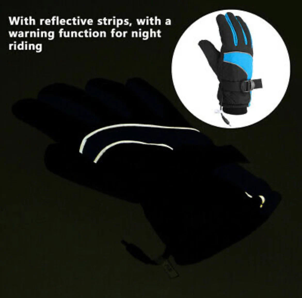 Electric USB Heated Gloves Rechargeable TouchScreen Waterproof Motorcycle Skiing