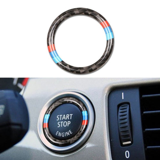 Fits BMW 3 Series E90 E92 E93 Engine Start Stop Ignition Key Surround Trim Carbon Fibre