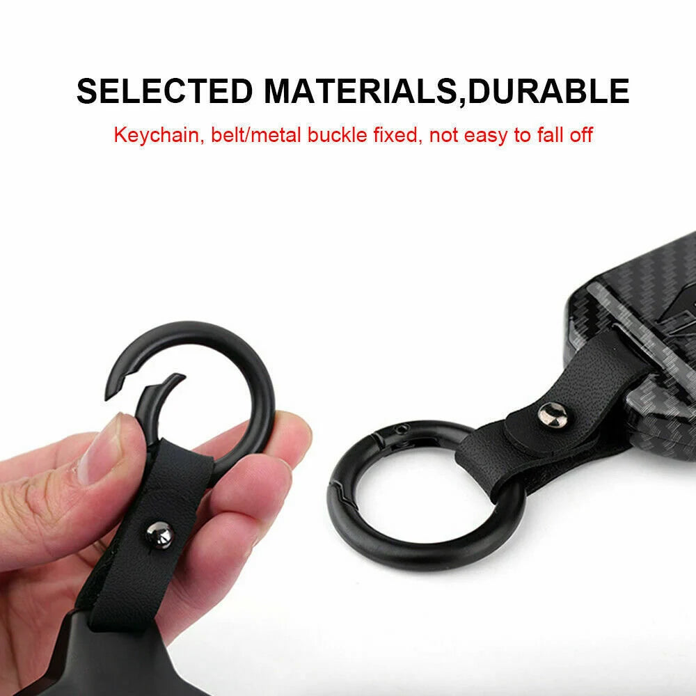 Carbon Black Remote Key Case Cover 3 Button For Mercedes Benz A C E S Class GLA