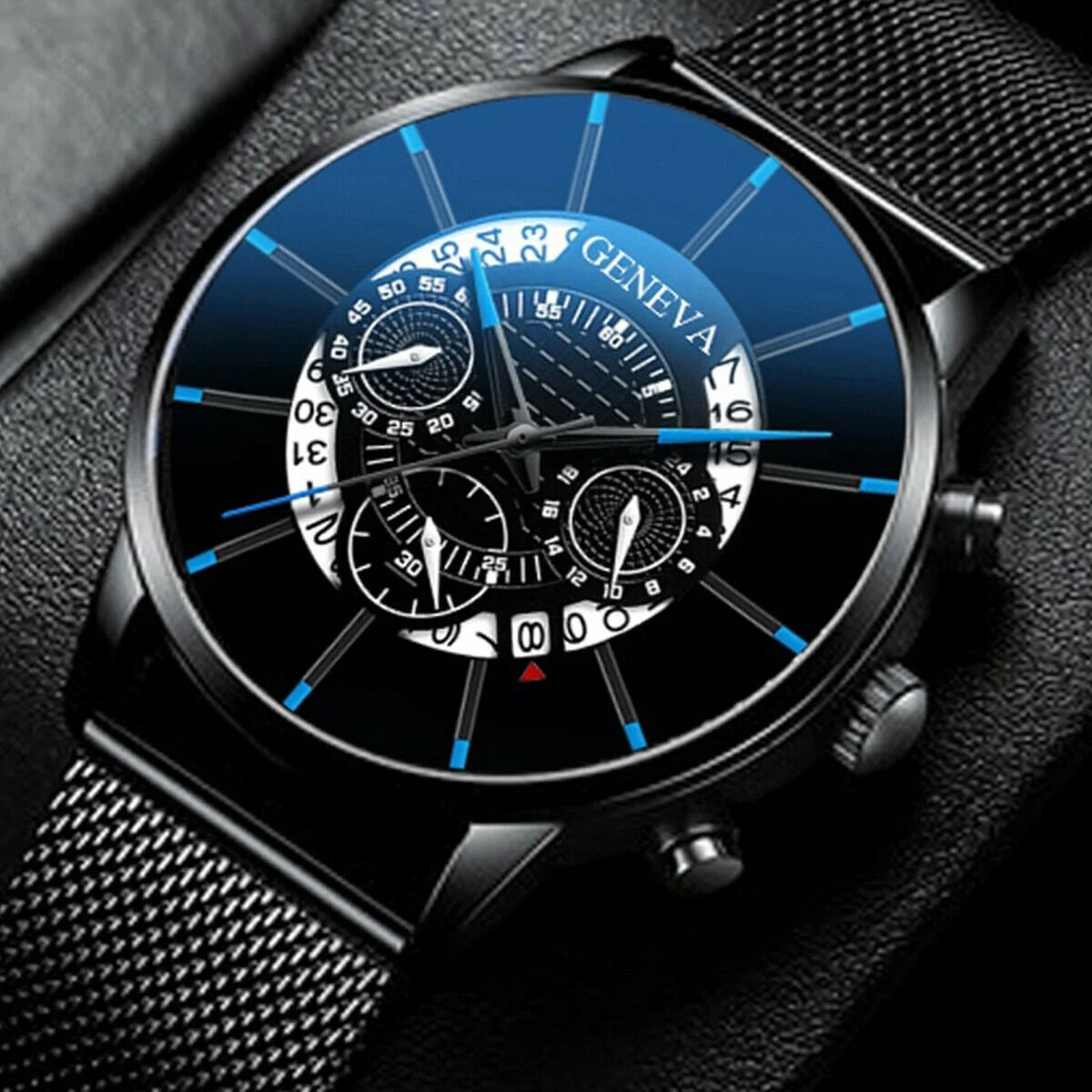 Mens Army Military Stainless Steel Wrist Watch Quartz Date Analog Sports Watches