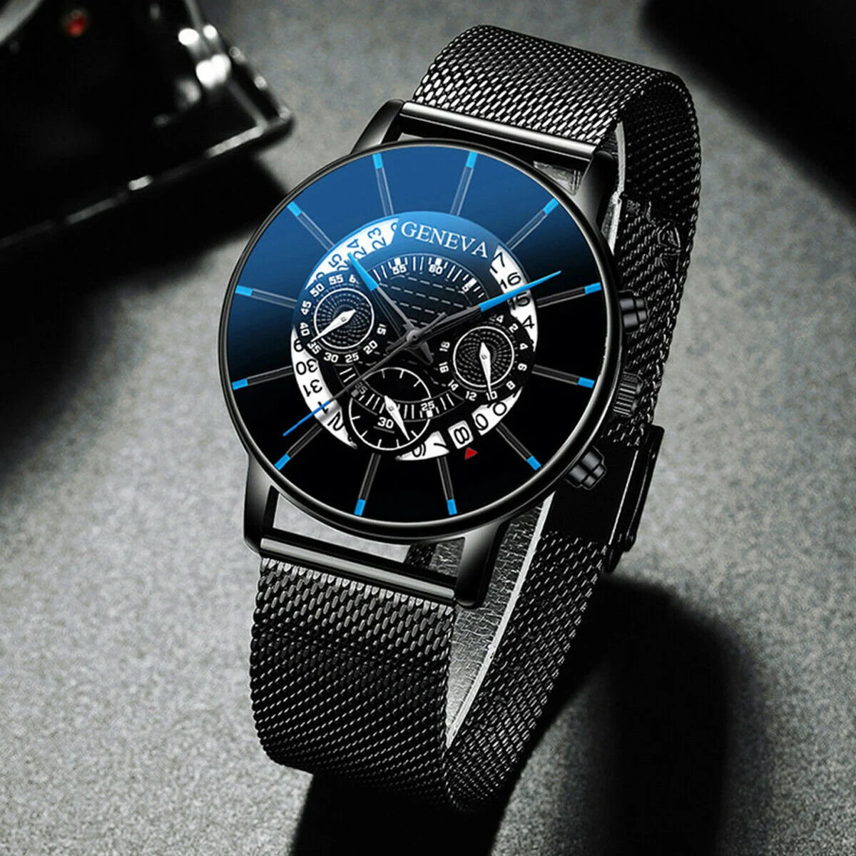 Mens Army Military Stainless Steel Wrist Watch Quartz Date Analog Sports Watches