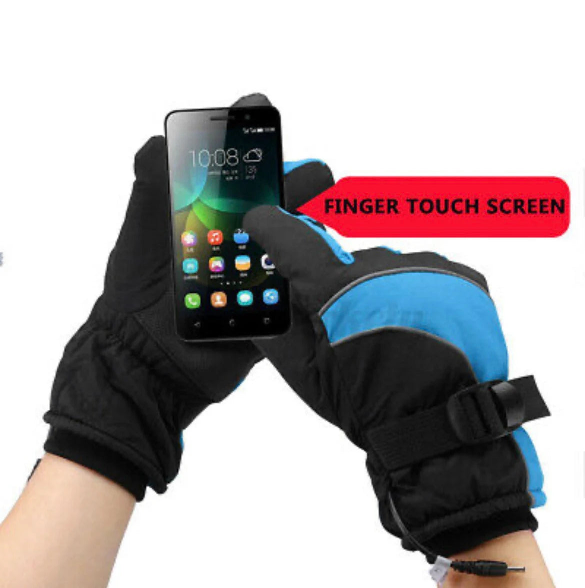 Electric USB Heated Gloves Rechargeable TouchScreen Waterproof Motorcycle Skiing