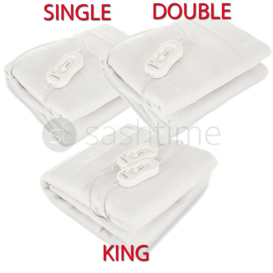 Livivo Super Cosy Electric Blanket Under Heated Fast Heat Single